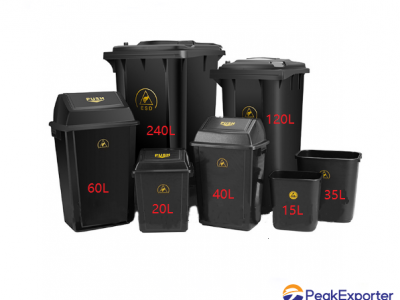 15-240L ESD Anti Static Trash Garbage Bin