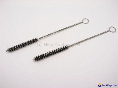 Stainless Steel Cleaning Rod Gun Barrel Brush / Toy Hand gun Barrel Brush