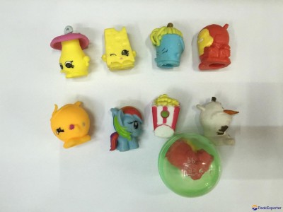 soft pencil cap, cartoon figures pencil top, 1" capsules toy