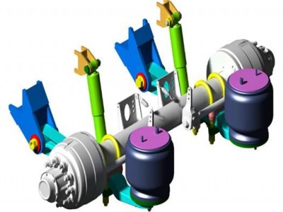 Semi-trailer Air Suspension - Center Axle Semi-trailer Platform
