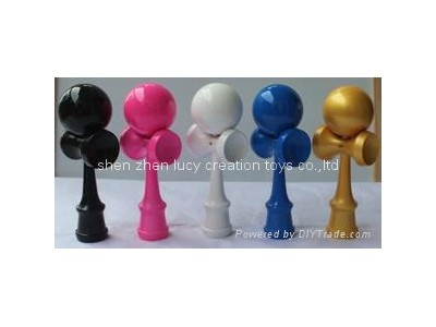 Full PU Paint Bilboquet with Handle Stained