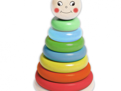 Big stacking block tower wooden toys for baby and kids