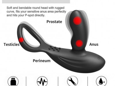 Wholesale hot selling anal prostate stimulator massager for men