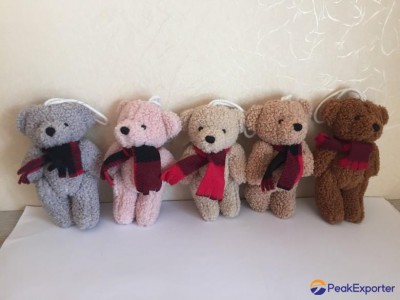 new fabric bear with scarf