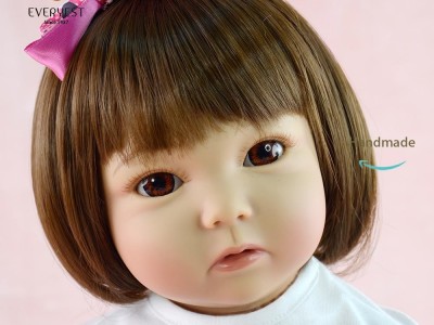 Customized 20 inch vinyl reborn baby girl doll