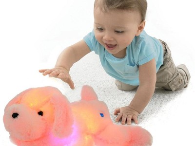 Creative Night Light LED Stuffed Animals Dog Glow Plush Toys Gifts for Kid