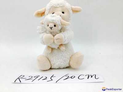 20CM height mother and son sheep stuffed