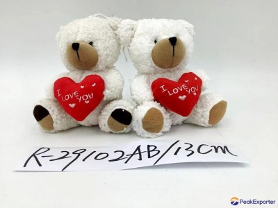 13cm soft  white couple bears cuddly and lovely bears Christmas and Valentine's