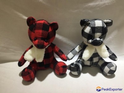 Stuffed Plaid bear