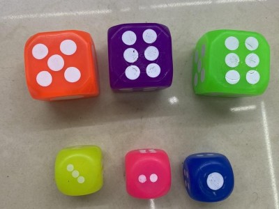 High Bouncy Bubble Fidget Dice with Flash Light