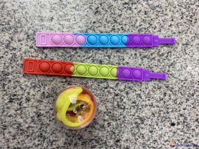bulk vending, bubble fidget, toy bracelet