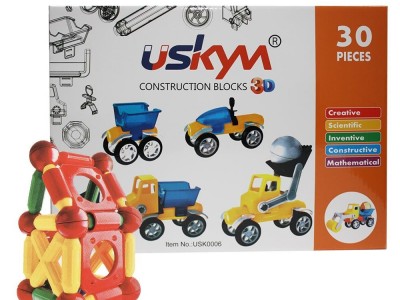 30 pcs Magnetic construction blocks for kids