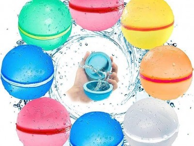 Reusable Water Bomb Balloons, Latex-Free Silicone Water Splash Ball