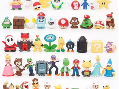 Encapsulated Super Mario Figurines