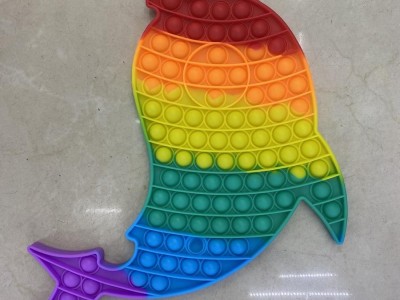 Jumbo Bubble Fidget Dolphin