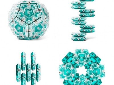 Geode Sphere Magnetic Sensory Fidget Toy Set for Stress Relief
