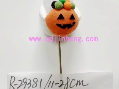 11cm soft spirit with pumpkin and sticking for advertisement for Halloween