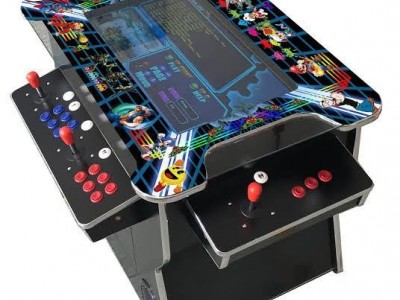 4  Player Cocktail Arcade Machine with Tilt Up Lid and 3500 Games