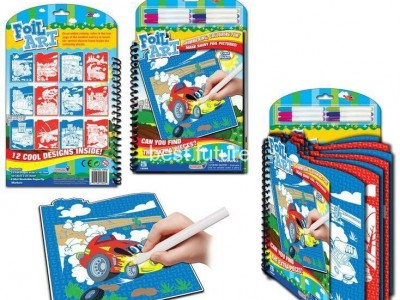 Foil coloring activity book