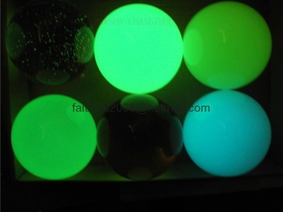 Glowing contact j   ling acrylic ball with metal ball inside
