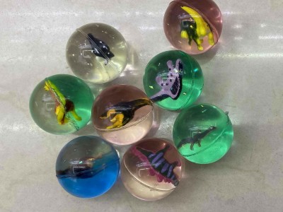 45mm high bouncy dino bouncy balls bolas de goma