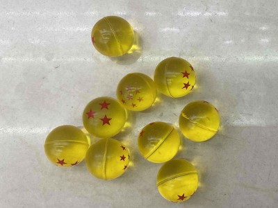 32mm transparent high bouncing dragon ball