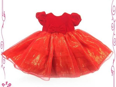 Princess doll dress red doll dress for 18 inch dolls
