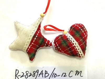 12cm stuffed star or heart pendant for every use