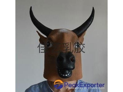 latex cow oxe mask