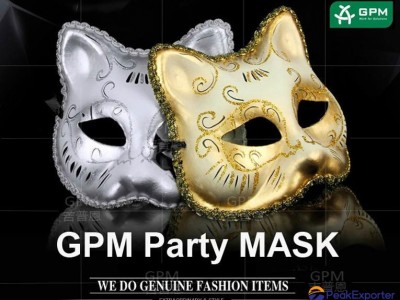 A Beautiful Paper Material Half Face Cat Fox Female Mask for Half Face Mask for