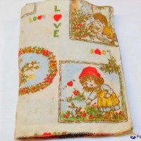 SWEET Vintage 1950s Handmade CHILDS ACTIVITY QUIET TIME Cloth Book Tricky Dogs