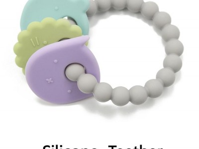 Teething Ring Silicone Soft Toy Customized Item Style Color for babys