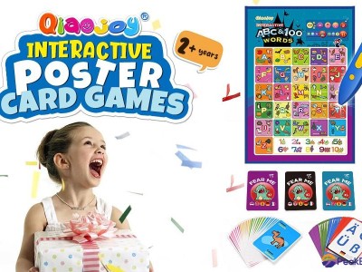 ABC&100 words talking poster, game card, gift, 5 languages