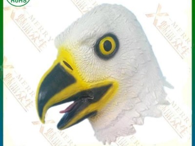 Latex bird mask America eagle cowboy favorite pet