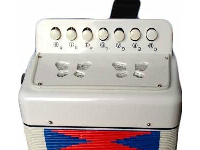 children 7 key 2 bass toy musical button accordion for sale