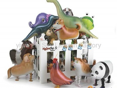 walking animal balloon for hot selling animal shaped helium balloon mylar walkin