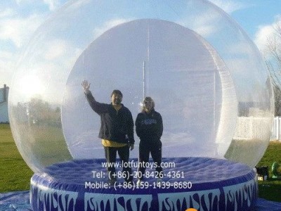 Giant Inflatable Human Snow Globe for Christmas Holiday