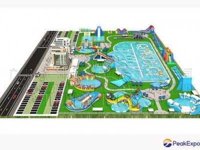 Lilytoys outdoor trampoline park