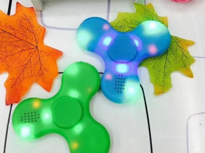 Hot Prodcut New  LED Bluetooth Speaker Hand Spinner Toy