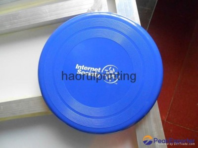 Free shipping Free logo print hard PP plastic frisbee pet dog toy children toy