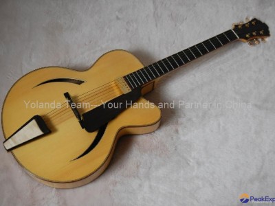 Handmade acoustic jazz guitar