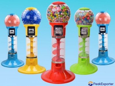 Gumball Candy Bouncy Balls Toy Capsules Spiral Vending Machine