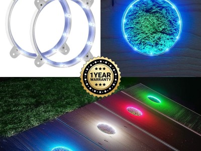 Cornhole Light Set of 2, 6" LED Corn Hole Board Lamp Multi Color to Choose