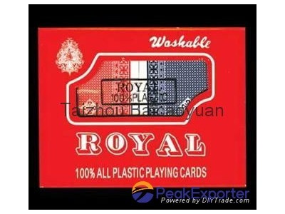 100% plastic playing cards