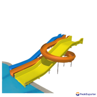 fiberglass pool slide water park play equipment adult swimming pool slide