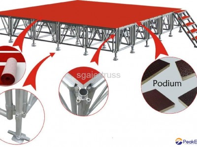 Aluminum stage assemble stage