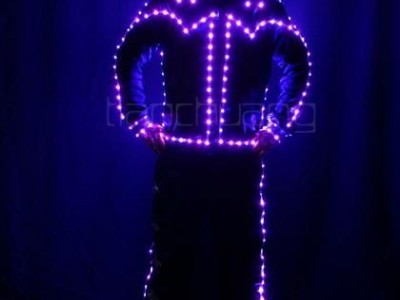 Programmable LED Light Tron Dance Suit