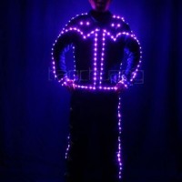 Programmable LED Light Tron Dance Suit