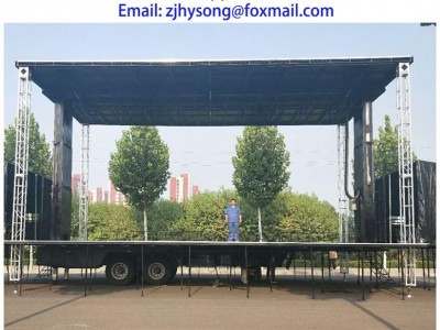 12 m roadshow mobile stage truck trailer