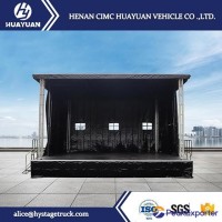 8 m used outdoor events portable mobile stage trailer